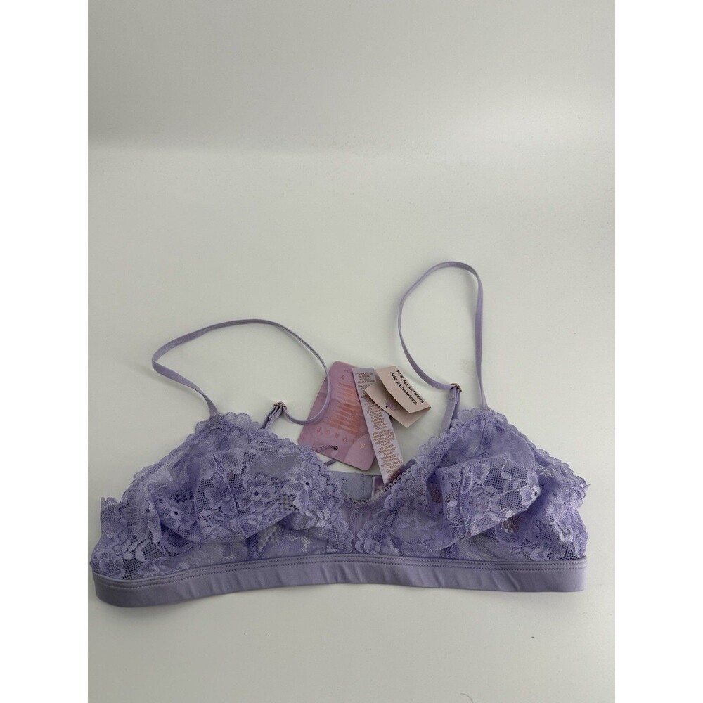 Savage X Fenty Bralette Size S Purple Lace